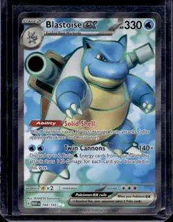 Pokemon Card | Blastoise Ex 184/165 Full Art Scarlet & Violet 151 English - Image 1