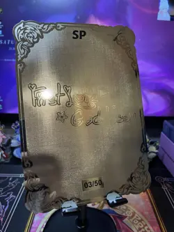 A5 Large Metal Card Serialized Waifu Anime Card U/50 Nel Bleach - Image 3