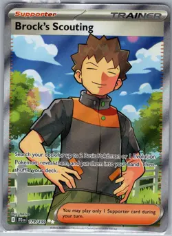 Brock's Scouting 179/159 Full Art Trainer - Journey Together - Pokemon Card - NM - Image 1