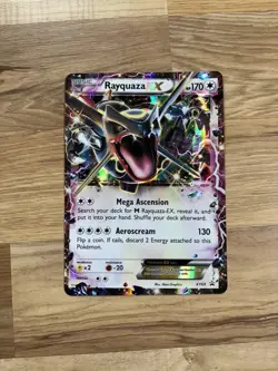 Pokemon TCG Rayquaza EX XY69 Shiny Black Star Promo JUMBO card - Image 1