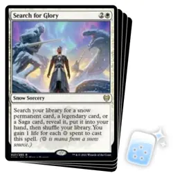 SEARCH FOR GLORY X4 Kaldheim KHM Magic MTG MINT CARD - Image 1