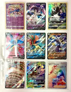 2019-2022 Pokemon TCG 9 Card Mixed Lot - Full Art - Secret Rare - Mint/Near Mint - Image 1