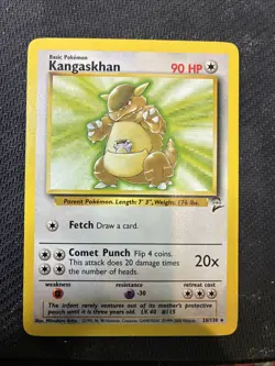 Pokemon TCG Kangaskhan 26/130 Base Set 2 Rare WOTC Vintage Card Lp - Image 1
