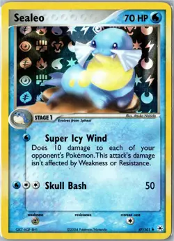 Pokemon Card - Sealeo 47/101 Hidden Legends 2004 Uncommon Reverse Holo MP - Image 1