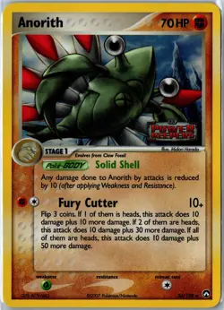 Pokemon Card - Anorith 26/108 Power Keepers 2007 Uncommon Reverse Holo HP - Image 1