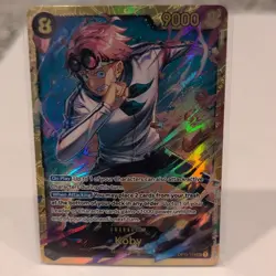 Bandai One Piece Card Game Koby OP11-119 SEC Alt Art Foil 9000 Divine Speed - Image 1