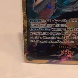Bandai One Piece Card Game Koby OP11-119 SEC Alt Art Foil 9000 Divine Speed - Image 4