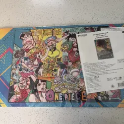 One Piece Card Game Official Playmat Vol.5 + Luffy Promo Card English *IN HAND* - Image 1