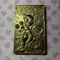 🔥 Pokemon 23K Gold-Plated 1999 Burger King Trading Cards, Set of 3 Mewtwo 🔥 - Image 3