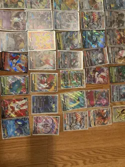 60 different rarity Pokemon cards all sleeved - Image 5