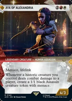 MTG Aya of Alexandria - Foil - Showcase, Universes Beyond: Assassin's Creed, Lig - Image 1