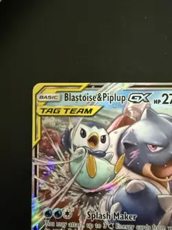 Blastoise & Piplup GX 38/236 Sm-Cosmic Eclipse Holo Pokemon Card - Image 3