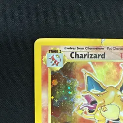 Pokemon TCG Charizard 1996 Halo Base Set 2 Holo #4 Condition Vintage Card DMG - Image 2