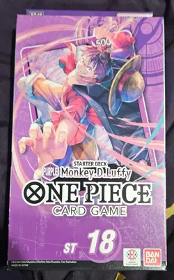 One Piece ST 18 Luffy Purple Starter Deck English Factory Sealed - Image 1
