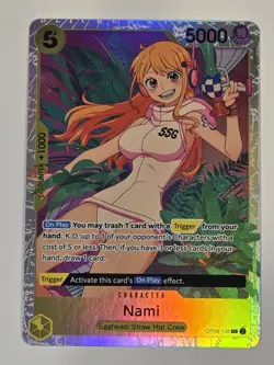 Bandai One Piece CCG Nami OP08-106 Two Legends Special Rare Alt Art Foil - Image 1