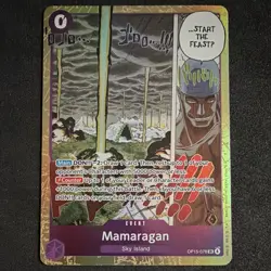 Bandai One Piece Card Game Mamaragan OP15-078 SR Event Holo English Cost 0 - Image 1