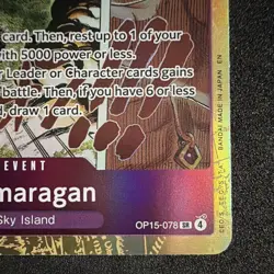 Bandai One Piece Card Game Mamaragan OP15-078 SR Event Holo English Cost 0 - Image 2
