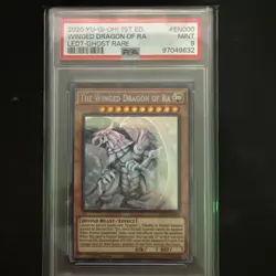 PSA 9 - The Winged Dragon Of Ra - LED7-EN000 - Ghost Rare - 1st Edition - Image 1