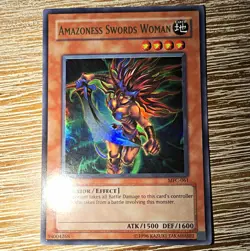 Konami Yu-Gi-Oh! Amazoness Swords Woman MFC-061 Ultra Rare Holo Unlimited - Image 1
