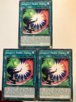Yugioh Assault Mode Zero DANE-EN055 Common Mint Condition x3 - Image 1