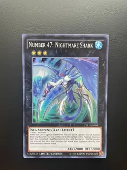 Yugioh Number 47: Nightmare Shark CT11-EN004 Super Rare Unlimited Edition NM/LP - Image 1