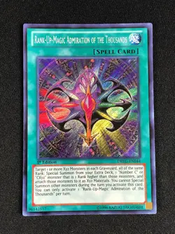 YUGIOH RANK-UP MAGIC DRLG-EN044 1ST SECRET PLAYED/EDGE WEAR - Image 1