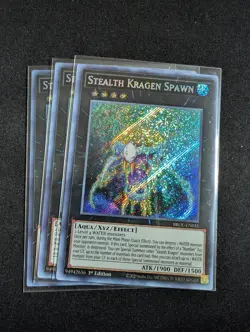 Yugioh - 3x Stealth Kragen Spawn BROL-EN031 1st Secret Rare NM - Image 1