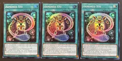 YUGIOH 3x Armored XYZ MZMI-EN025 Super Rare - NM/Mint - Image 1