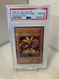 1999 Yu-Gi-Oh! Exodia the Forbidden One Premium Pack PSA 10 GEM MINT Japanese - Image 1