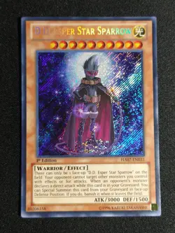 Yu-Gi-Oh! D.D. Esper Star Sparrow HA07-EN031 1st Edition Secret Rare NM - Image 1