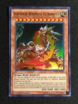 Yu-Gi-Oh! Subterror Behemoth Ultramafus INOV-EN084 1st Edition Ultra Rare NM - Image 1