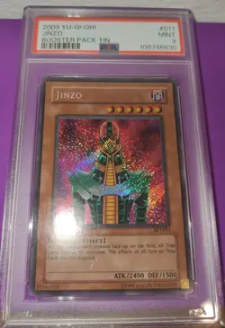 2003 Yu-Gi-Oh Jinzo Bpt-011 PSA 9 Secret Rare - Image 1