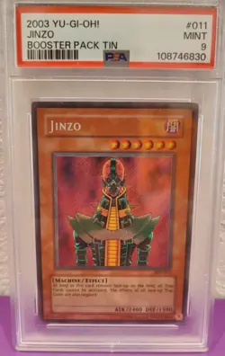 2003 Yu-Gi-Oh Jinzo Bpt-011 PSA 9 Secret Rare - Image 2