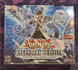 Yugioh Legendary Duelists White Dragon Abyss Booster Box 1st Edition - Sealed - Image 1