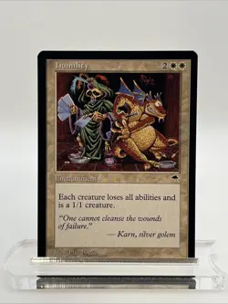 Humility Tempest 1997 Near Mint Never Played Mtg Magic The Gathering Phil Foglio - Image 1