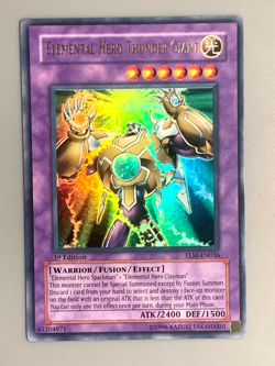 yugioh Elemental Hero Thunder Giant TLM-EN036 1st Edition Ultra rare Near Mint - Image 1