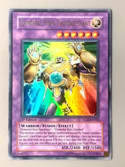 yugioh Elemental Hero Thunder Giant TLM-EN036 1st Edition Ultra rare Near Mint - Image 5