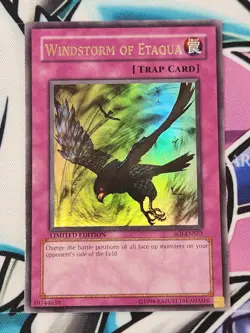 YUGIOH SOI-ENSE3 Windstorm of Etaqua Ultra Rare LIMITED EDITION - Image 1