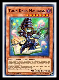 Toon Dark Magician TDIL-EN032 Super Rare 1st Edition Yugioh 2339 - Image 1