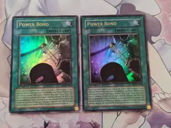 2x Power Bond CRV-EN037 Ultra Rare 1st Edition- Moderate/Light Play Yugioh - Image 1