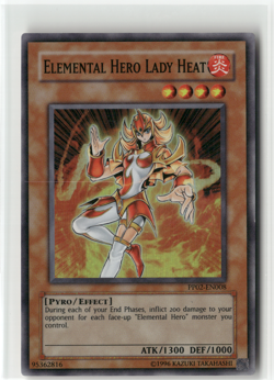 2x Elemental HERO Lady Heat PP02-EN008 Super Rare Unlimited LP - Image 2