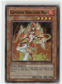 2x Elemental HERO Lady Heat PP02-EN008 Super Rare Unlimited LP - Image 4