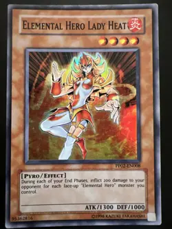 Yu-Gi-Oh! TCG Elemental Hero Lady Heat Premium Pack 2 PP02-EN008 Unlimited Super - Image 1