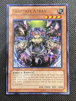 YuGiOh! - Traptrix Atrax JOTL-EN032 Rare 1st Edition Near Mint - Image 1