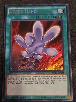 Yugioh - Comic Hand DRL2-EN026 1st Edition - Secret Rare - Image 1