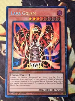 Yugioh: Lava Golem - RA01-EN001 - Prismatic Collectors Rare - 1st Edition - NM - Image 1