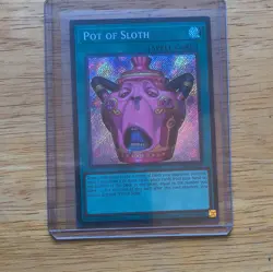 Konami Yu-Gi-Oh! Pot of Sloth CORI-EN061 Secret Rare Holo 1st Ed - Image 1