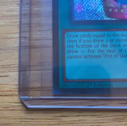 Konami Yu-Gi-Oh! Pot of Sloth CORI-EN061 Secret Rare Holo 1st Ed - Image 2