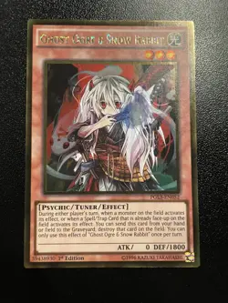 Yugioh: Ghost Ogre & Snow Rabbit - PGL3-EN052 - Gold Rare - 1st Edition - NM - Image 1