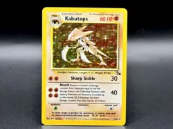 Kabutops 9/62 Holo Fossil Set Pokemon Card 1999 WOTC Unlimited Vintage - Image 1